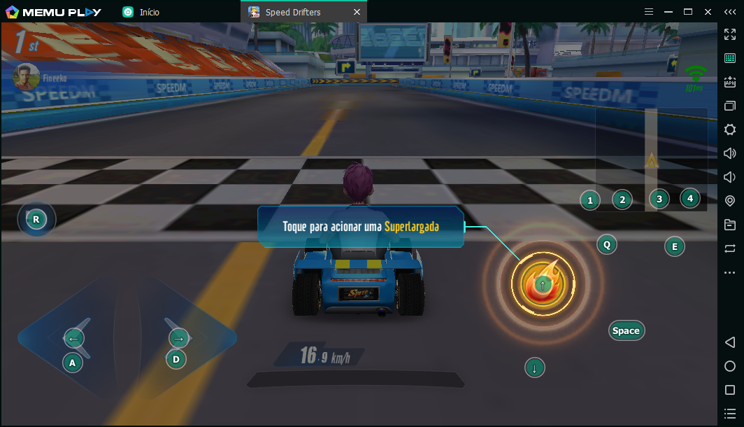 Jogar Garena Speed Drifters no PC fraco